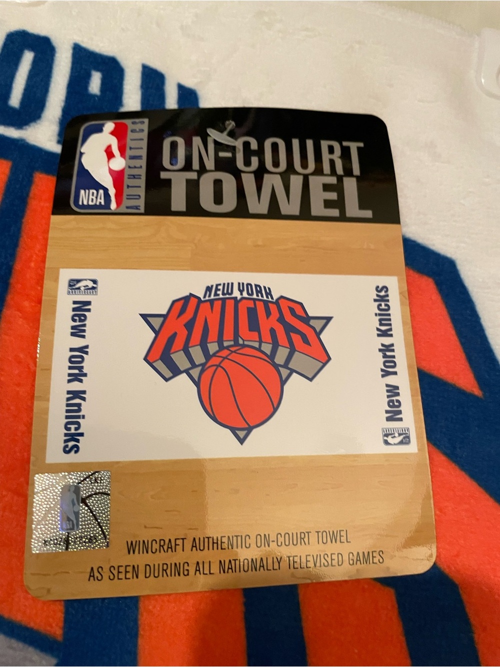 Wincraft Knicks Orange and Blue On-Court Team Towel